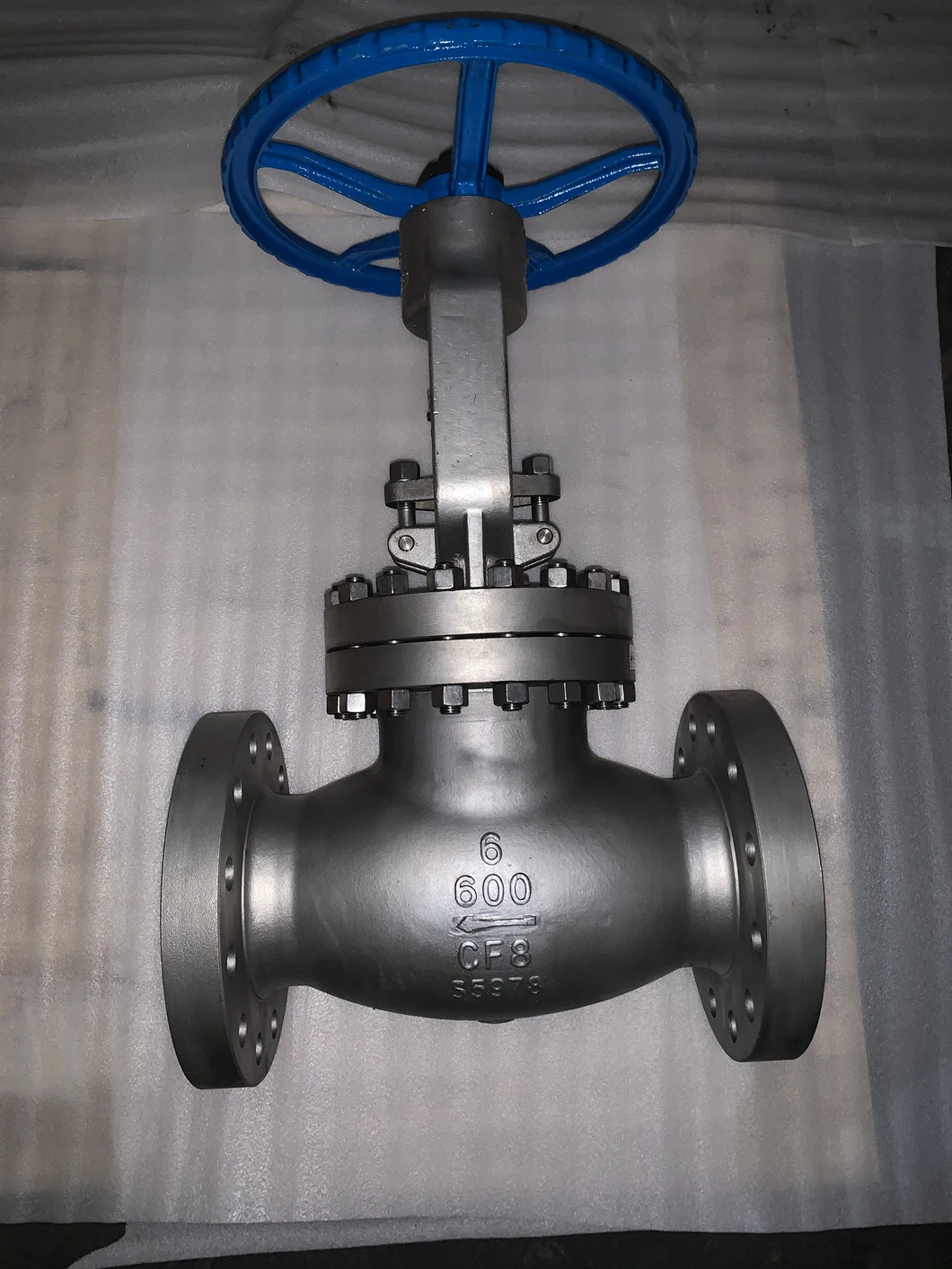 Cast Steel Globe Valve API DN 50 to DN 600 Manual Cast Iron Flanged Straight Globe Valve